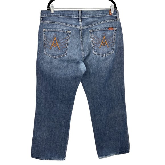7 For All Mankind Other - 7 For All Mankind "A" Pocket Mens Button Fly Relaxed Straight Leg Jean Size 38X3